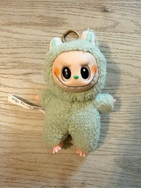 Pop Mart Labubu The Monsters keychain in Green Grape